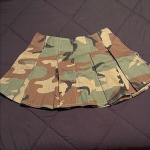 SHEIN Camouflage Skater Skirt